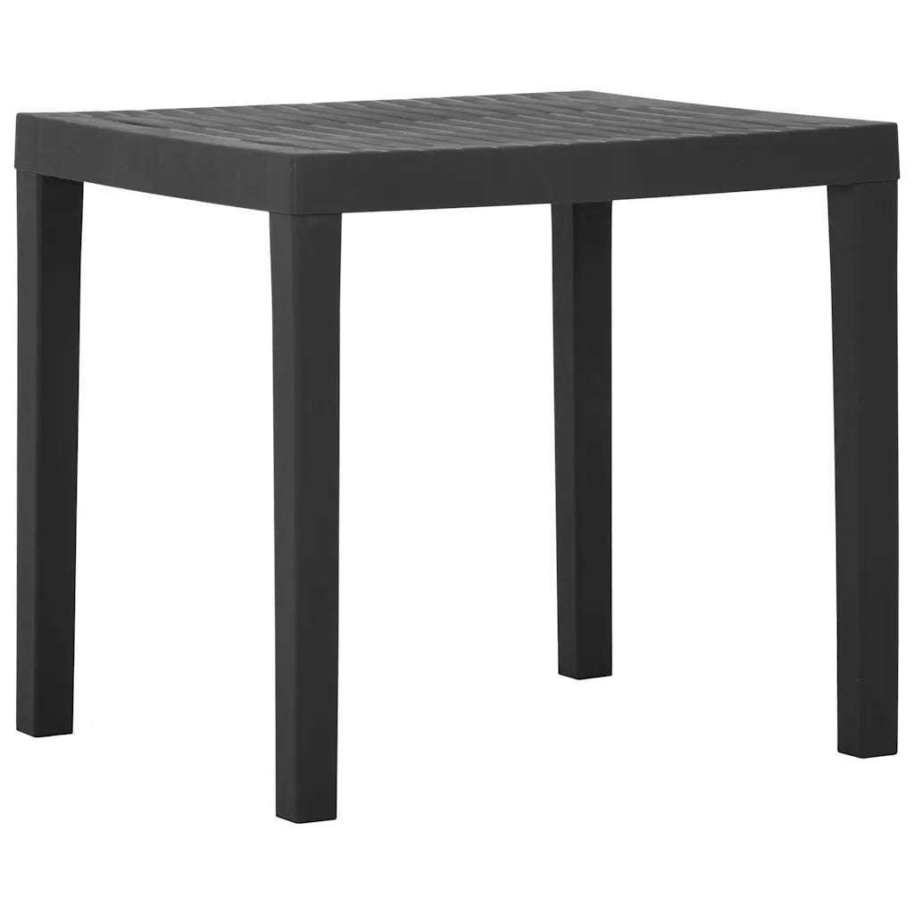 Tavolo da Giardino Grigio 79x65x72 cm in Plastica cod mxl 34187