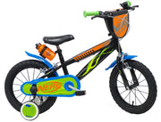Bicicletta per Bambino 14" 2 Freni  Nerf Nera