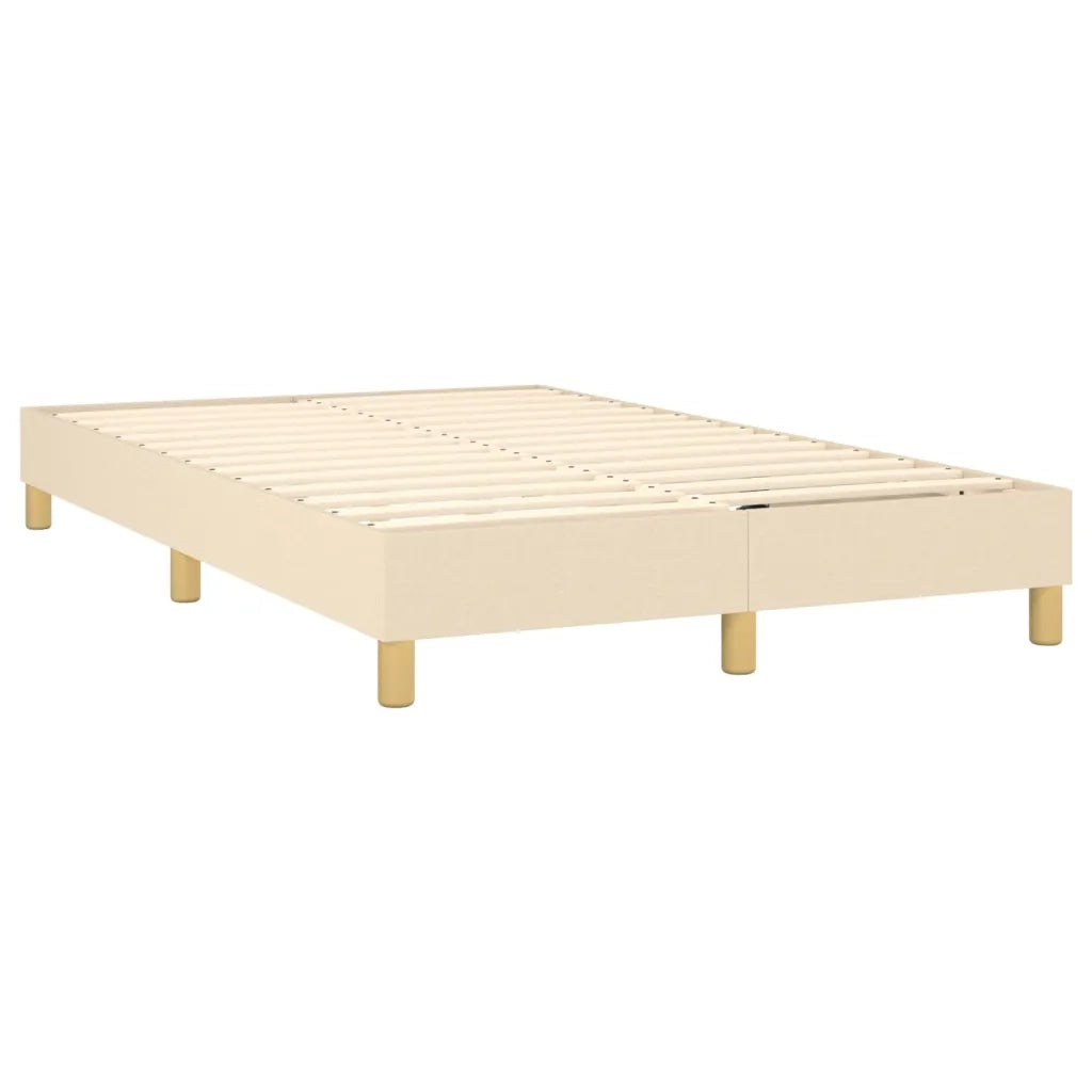 Giroletto a Molle con Materasso Crema 120x200 cm in Tessuto 3140686
