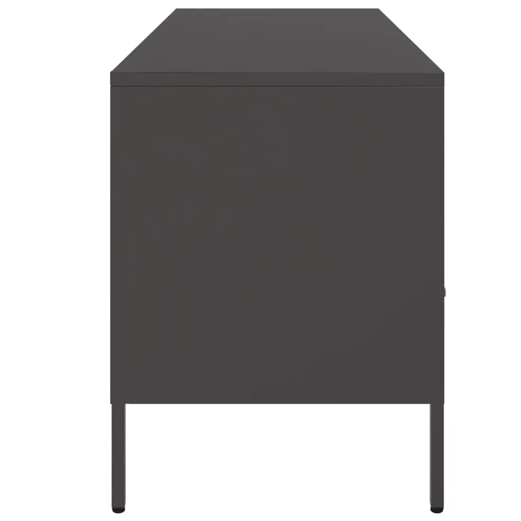 vidaXL Mobile TV Nero 100,5x39x50,5 cm in Acciaio
