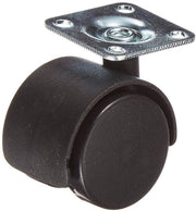 Merriway BH01564 40 mm ruote a doppia pista con fissaggio a piatto (lotto da 4)