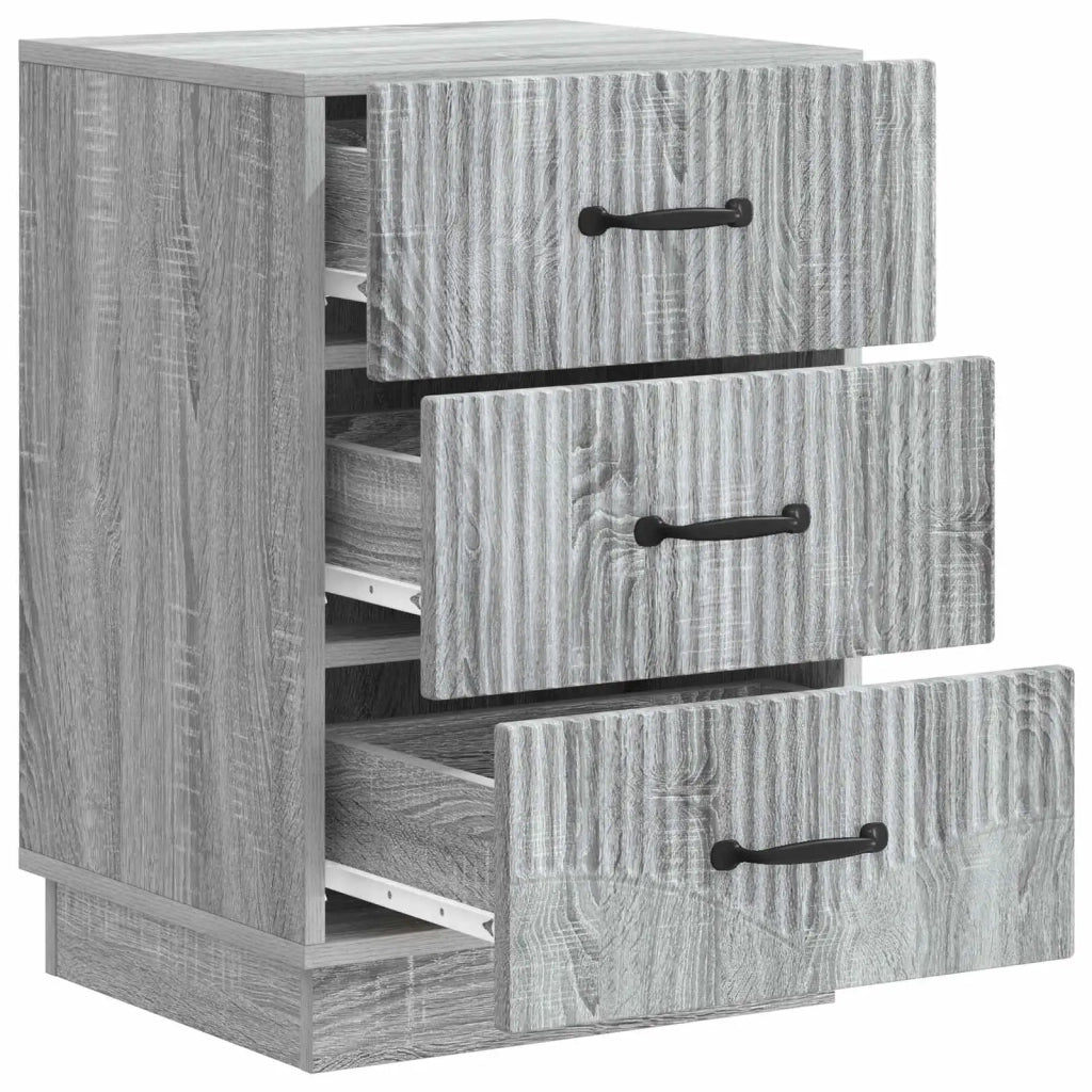 Armadio da Notte con cassetto Grigio Sonoma 43 x 41 x 63,5 cm 895251