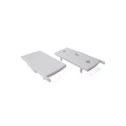 Coppia Tappi Tappini Termine Per Chiusure Profilo Alluminio Illuminazione 3 Direzione BA3001