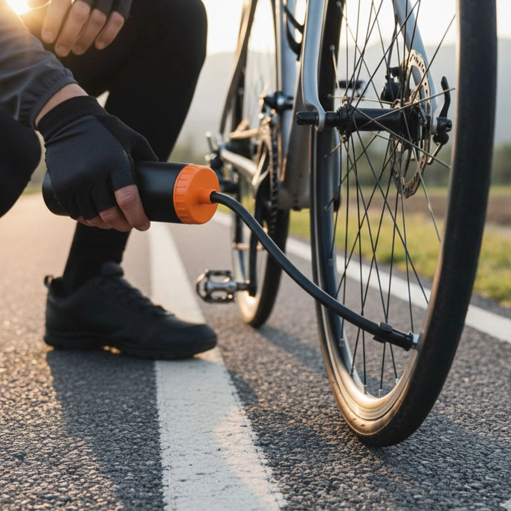 Mini compressore d'aria portatile 12V IP44 per bicicletta e auto Nero Avizar