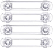 Serrature di sicurezza per bambini - 4 pezzi - Babyproof per cucina, bagno e mobili - Translucido