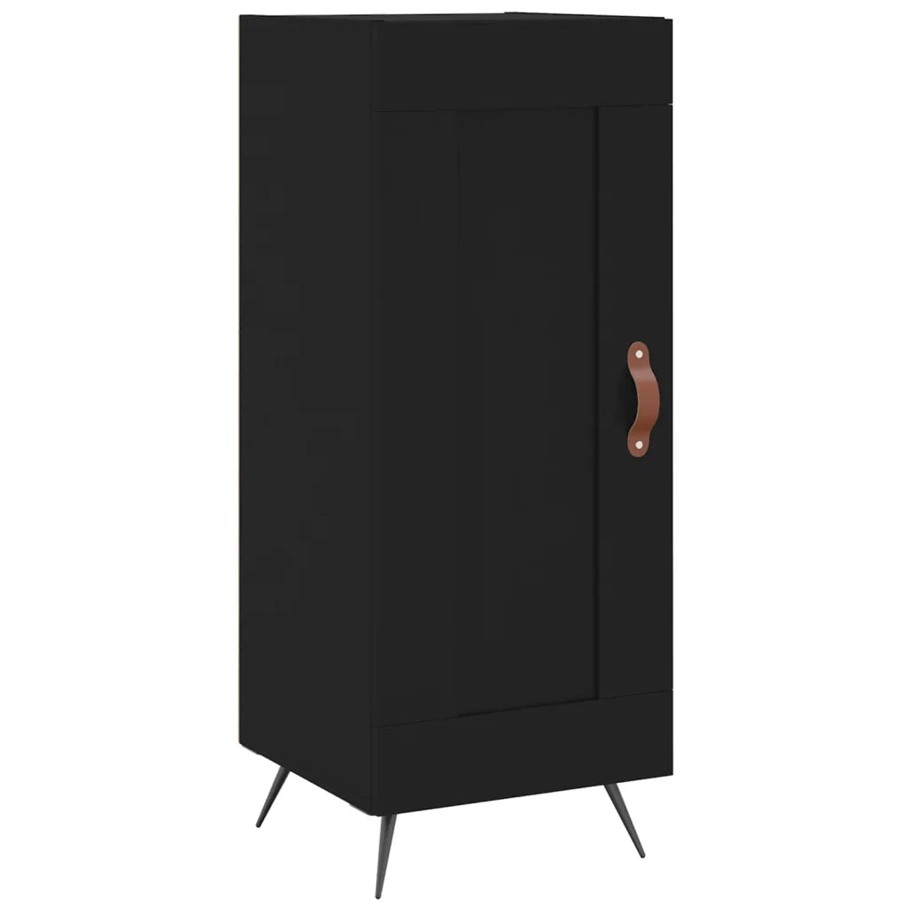 Credenza Nero 34,5x34x90 cm in Legno Multistrato 830413