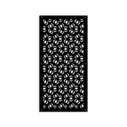 ELLISSE - Pannello in PVC traforato - Parasole Misura: 47x94 cm, Colore: nero