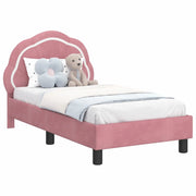 Letto singolo | Letto per adulti | Struttura letto per bambini con testata Rosa 70 x 140 cm