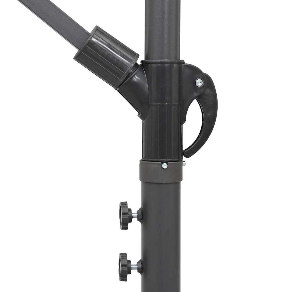 Ombrellone a Sbalzo Bianco 3 m Palo in Alluminio 47220