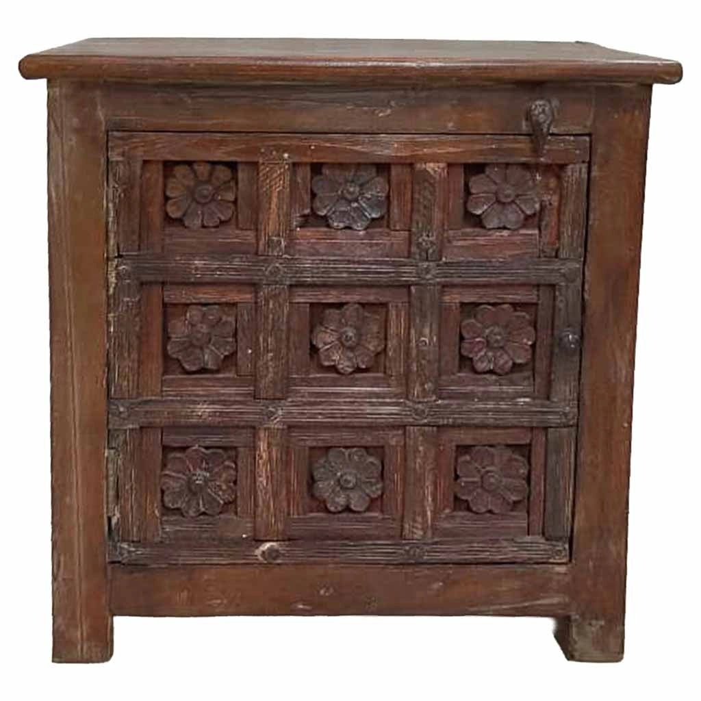 Comodino in legno fatto a mano58x34x60h cm