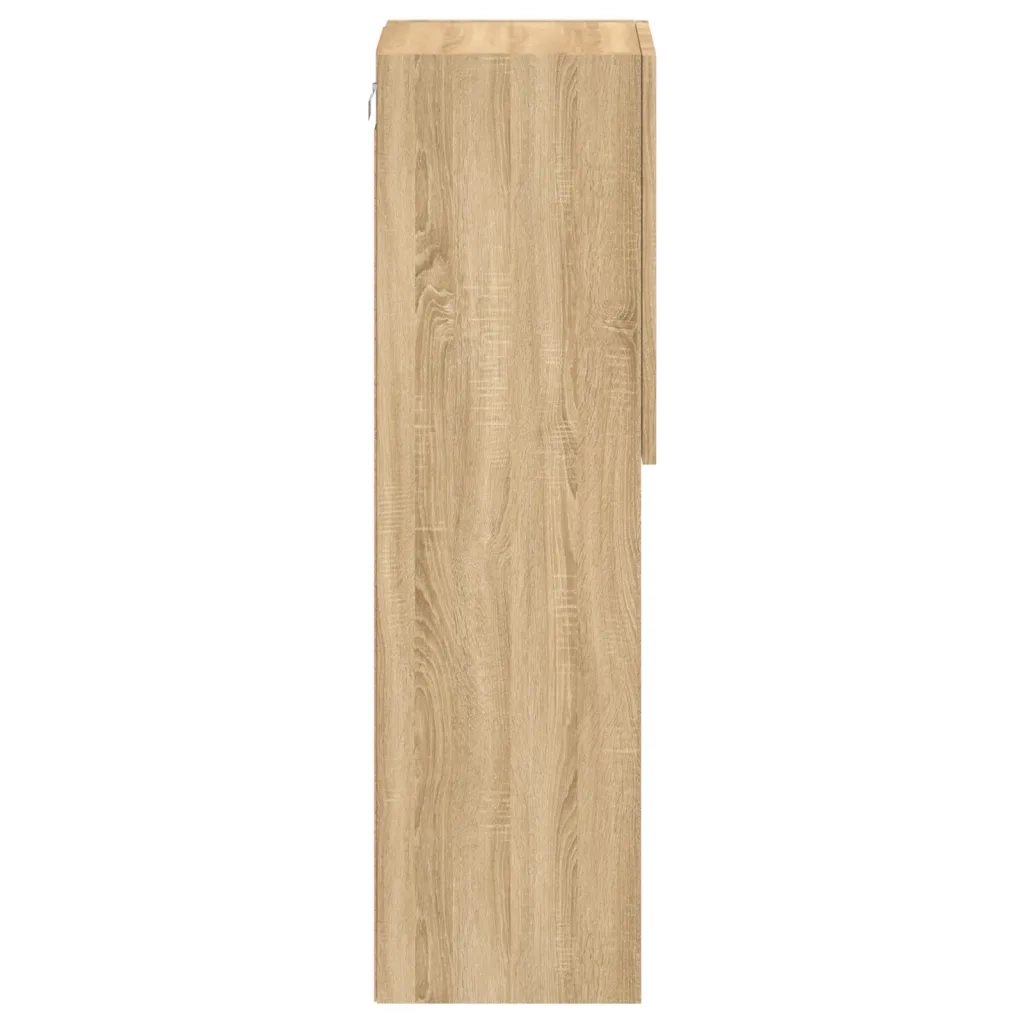 Mobili TV con Luci LED 2pz | Armadietto TV | Mobile Porta TV Rovere Sonoma 30,5x30x102 cm