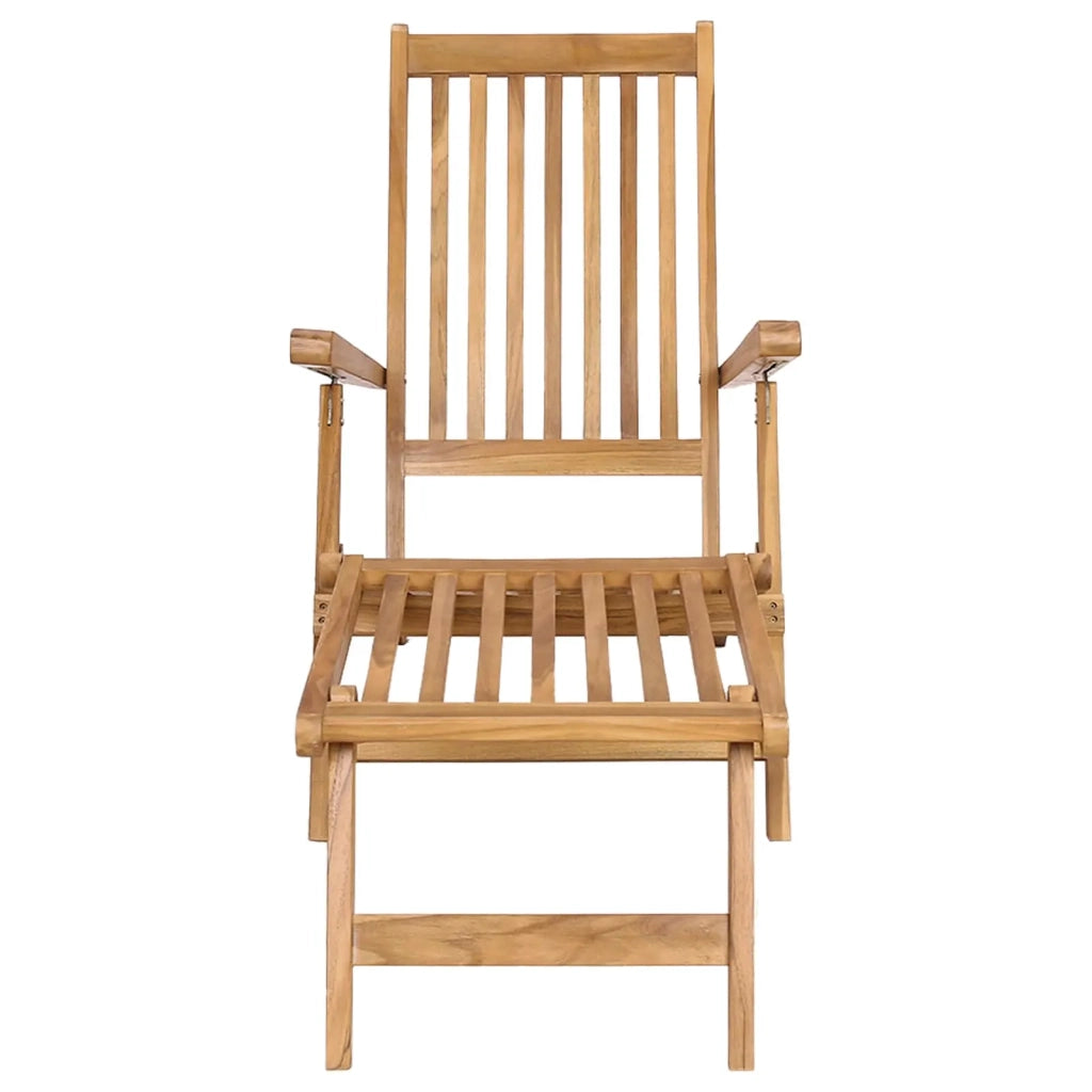 Sedia da Ponte Pieghevole 2 pcs Naturale Legno di teak solido 3426519