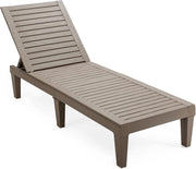 Sdraio da Giardino con Schienale Regolabile in 5 Posizioni, Sdraio Rilassante per Spiaggia, Terrazza e Piscina, 190 x 57,5 x 29 cm, 2 Colori Disponibili
