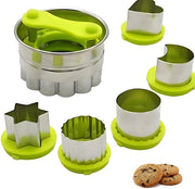 Set di 6 stampi a forma di biscotto in acciaio inossidabile, stampi a forma di biscotto, stampi a forma di biscotto/Linzer, stampi a forma di biscotto per Natale, stampi a forma di biscotto