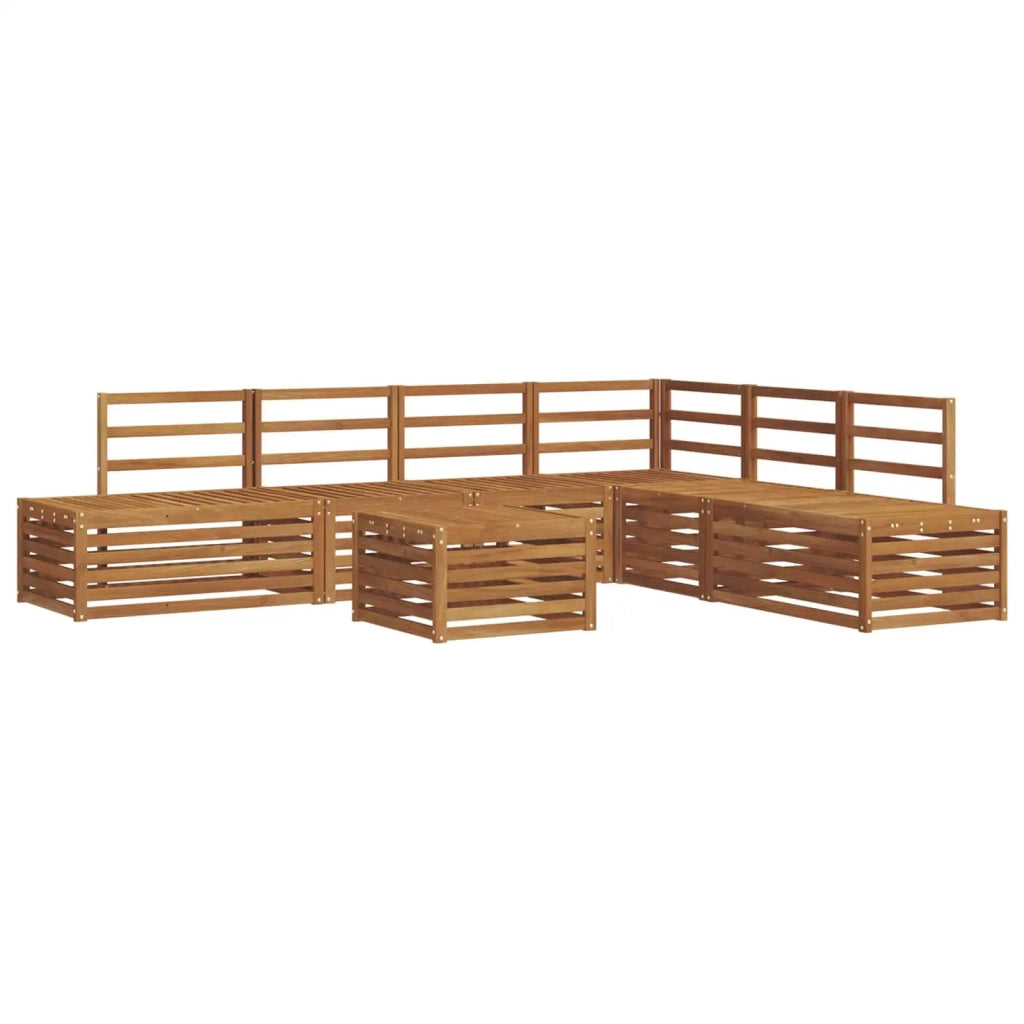 Set di divani da esterno 7 Pezzo Naturale