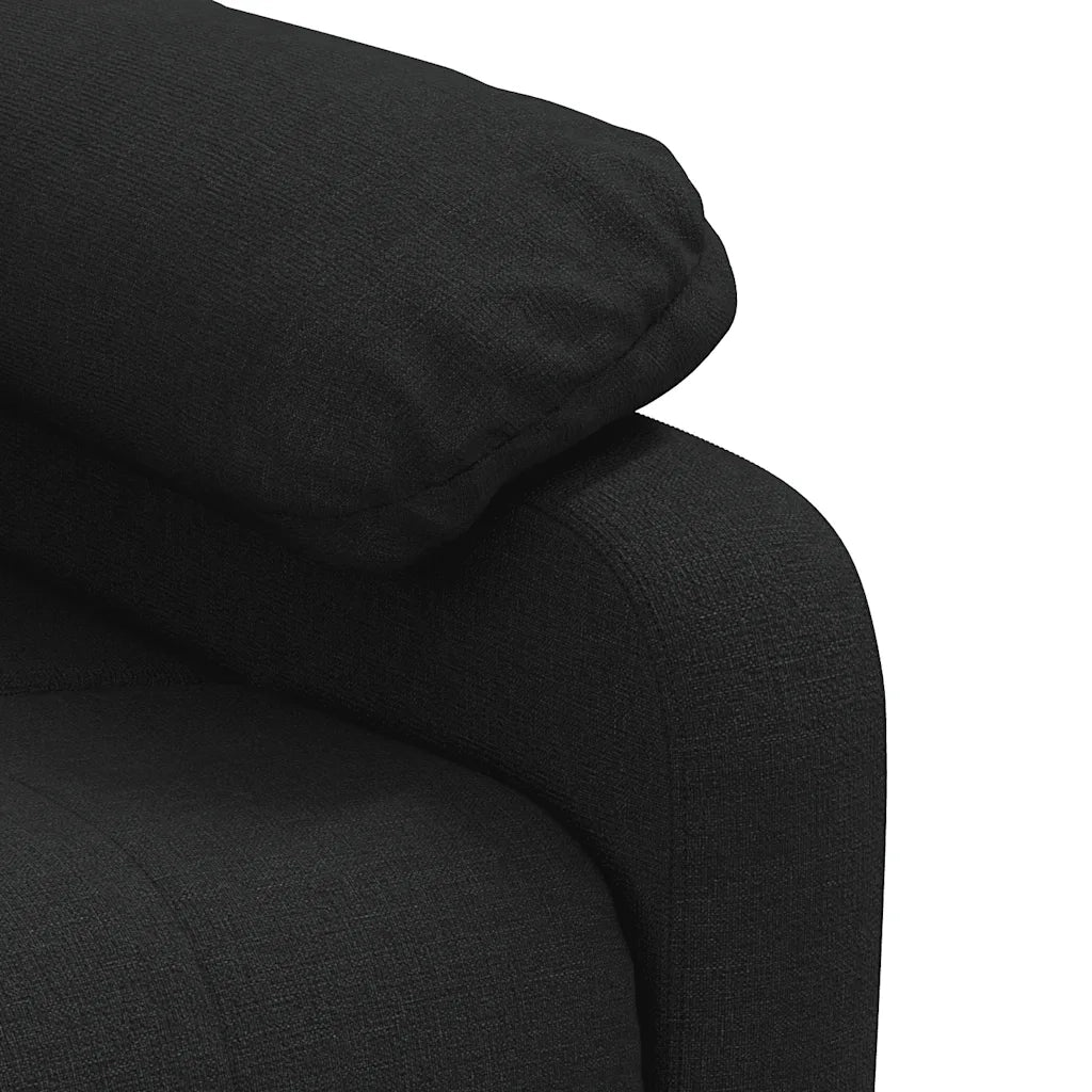 Poltrona | Sedia Relax Reclinabile in Tessuto Nero