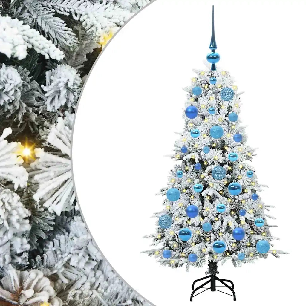 Albero di Natale Artificiale con Rami Pieghevoli Bianco 120 cm 3397465
