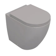 Sanitari filomuro opaco INFINITY: vaso, bidet, copriwater soft-close - Grigio Pietra Opaco