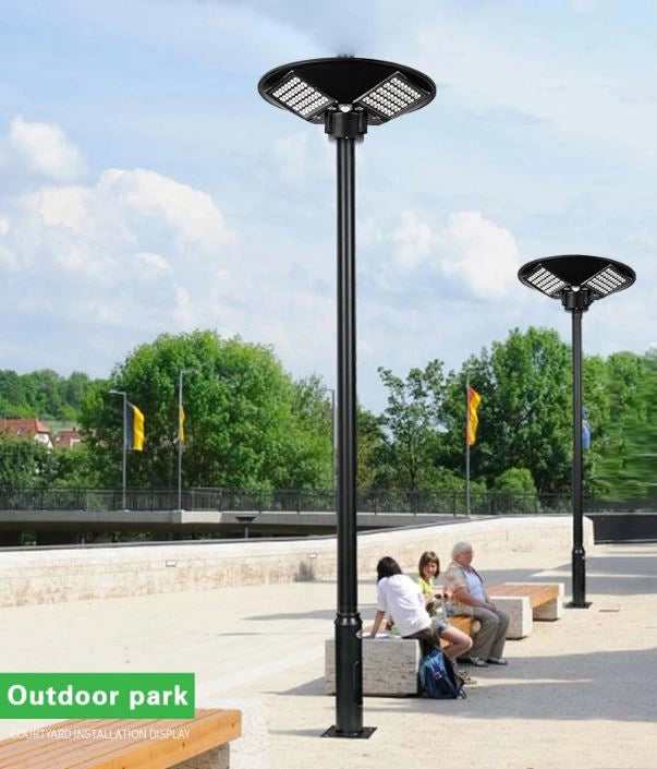 Faro Lampione LED Stradale Per Giardino 150W Pannello ad energia solare Telecomando IP66