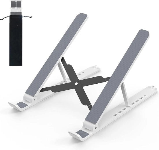 Stand per computer da tavolo, ergonomico, portatile e ventilato per laptop da 10 a 15,6 pollici