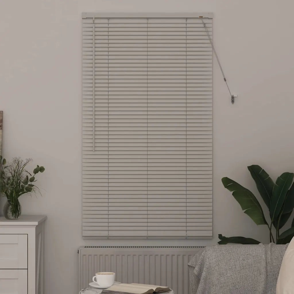 Tendaggi a Veneziana | Tenda a lamelle Bianco 175 x 80 cm Alluminio