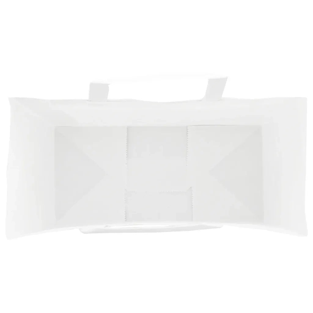 Sacchetti di Carta 250 pz con Manici Bianchi 26x12x35 cm