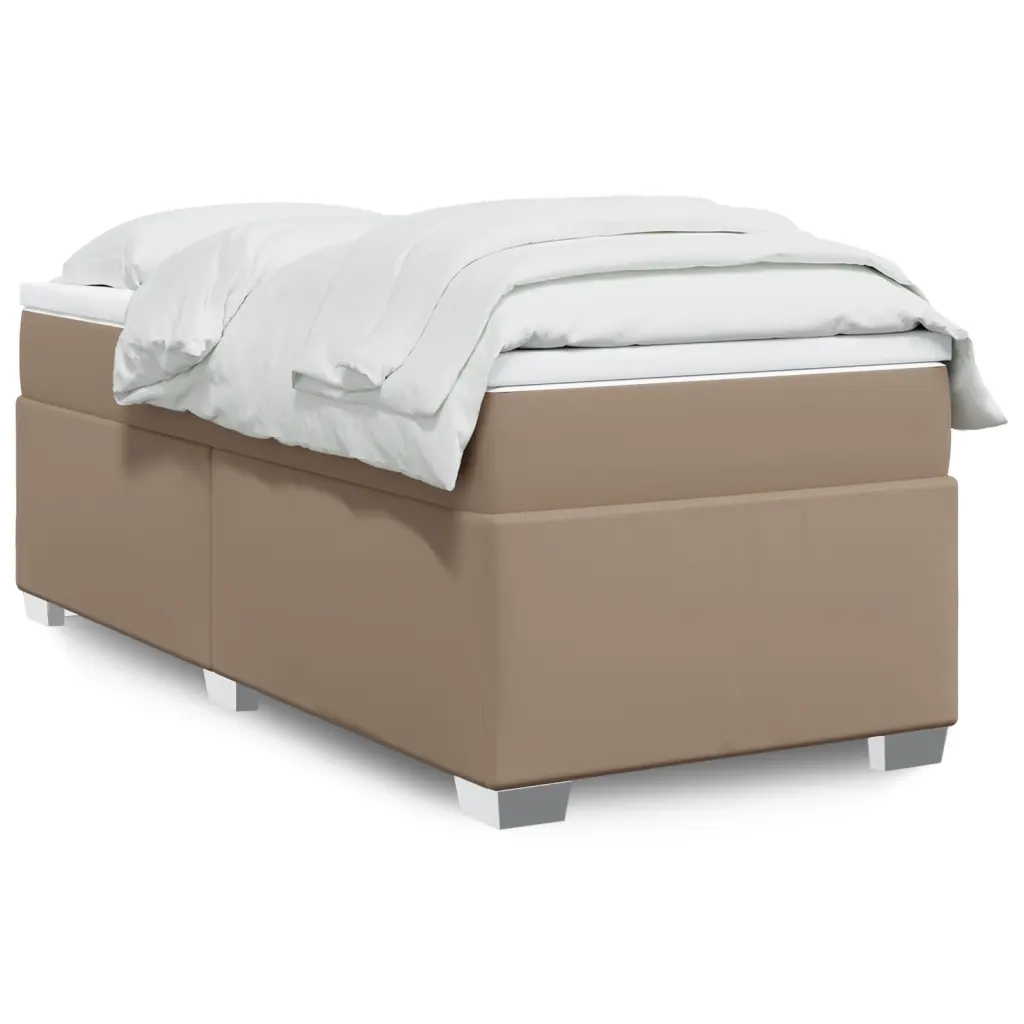 Giroletto a Molle con Materasso Cappuccino 90x190 cm Similpelle 3285192