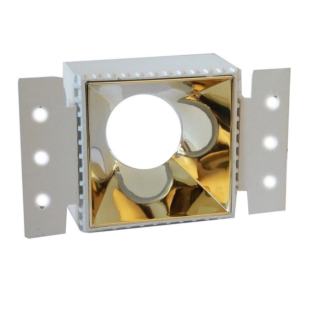 Trade Shop - Porta Faretto Da Incasso Lampadine Led Gu10 7watt Per Controsoffitto Cartongesso -