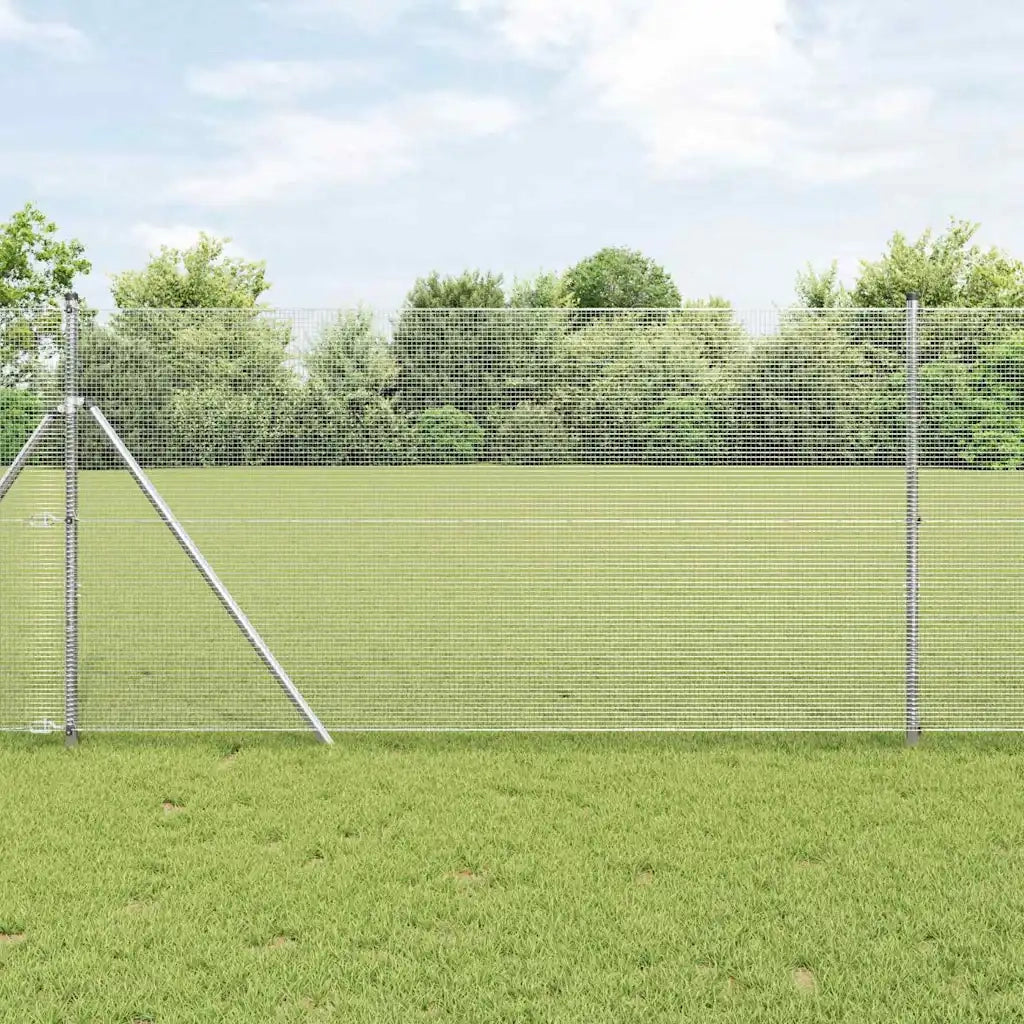 Palo della recinzione Argento 50 x 1,2 m (rete 12 x 12 mm)