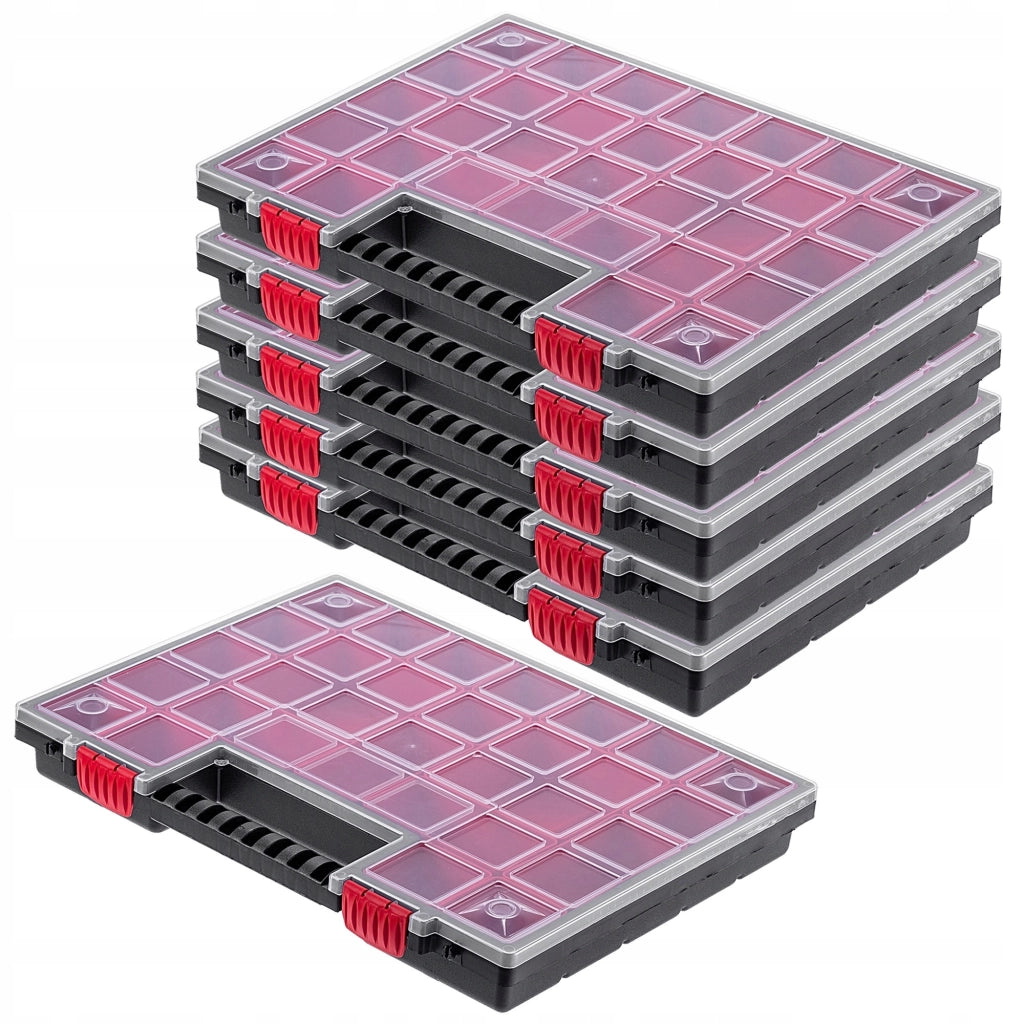 Set di 6 contenitori organizer per officina KADAX con 21 cassetti, ideali per garage.