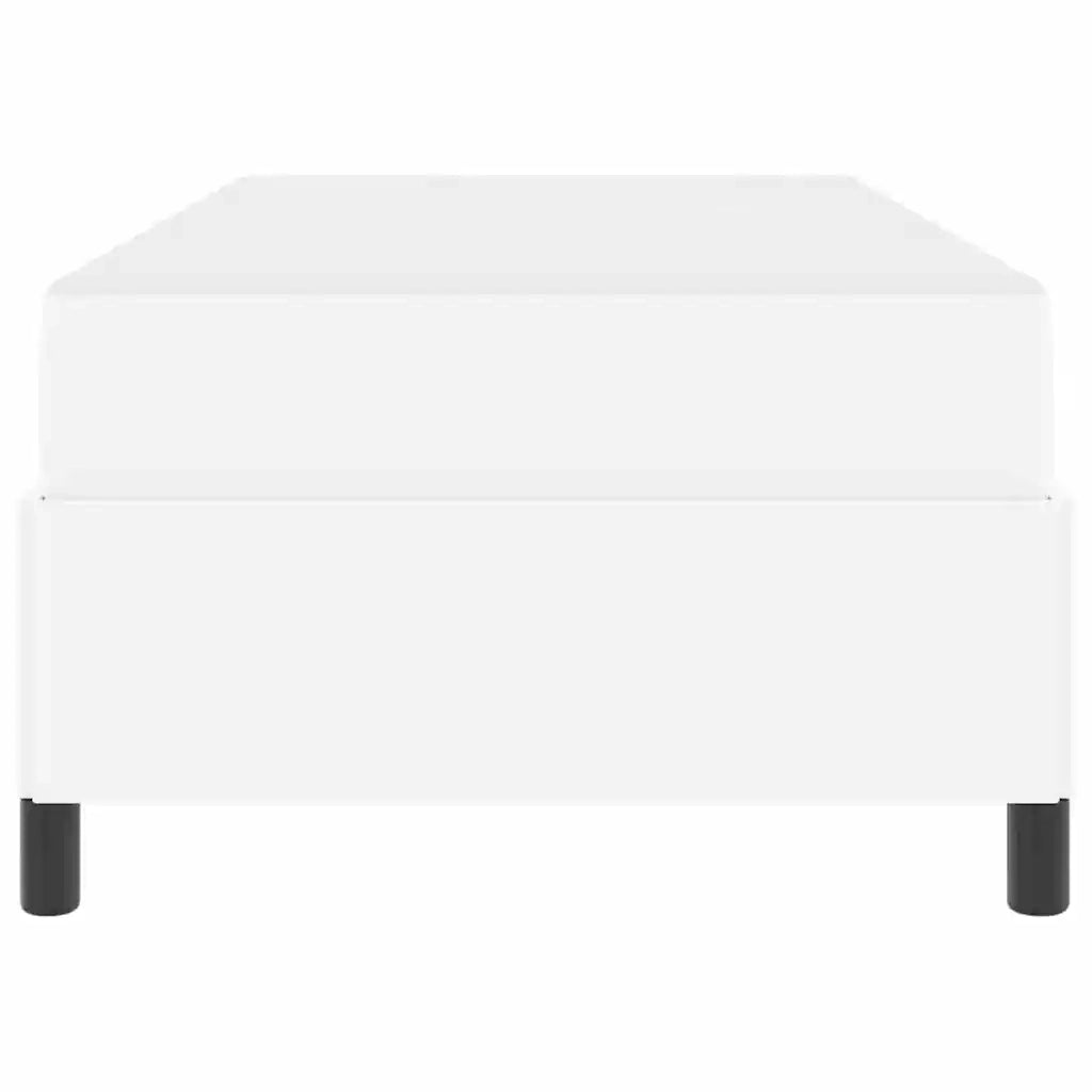 vidaXL Struttura letto con materasso con materasso Bianco 90 x 190 cm