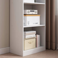 Scaffale verticale per libri, ripiani alti, moderno, bianco, colonna loft 182 cm