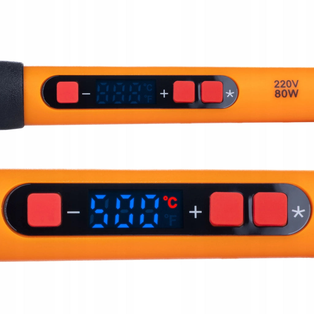 Saldatore TechFix SolderPro 12w1 – 80W con Display LCD | Temperatura 180-500°C | Set per Saldatura di Precisione