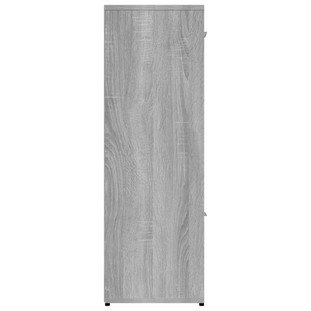 Libreria-Scaffale per Libri-Mobile di Stoccaggio Grigio Sonoma 90x30x90 cm in Legno Multistrato