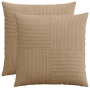 Federa 2 pcs ALMELO Marrone 70 x 70 cm corduroy 915607
