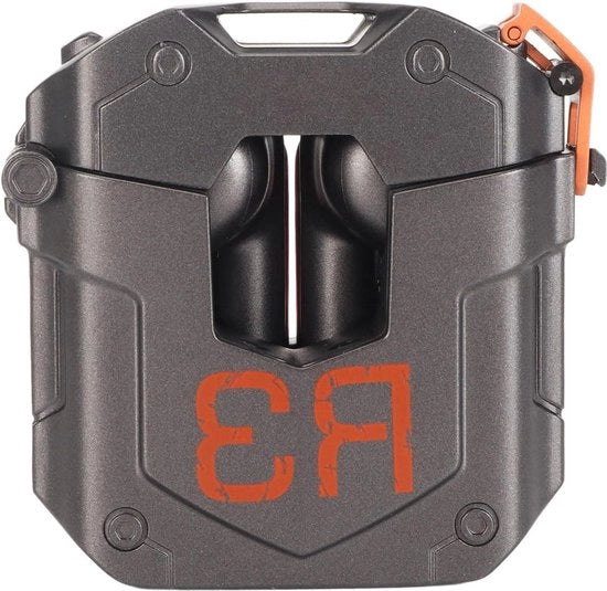 Cuffia Stereofonica a Cuffia Mech Style V5.3 con Microfono con Ruisonderdrukking ENC, Materiali in Lega di Titanio, Caricatore Integrato, Nero.