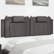 Cuscino Testiera Viana Grigio 160 cm in Similpelle 374800