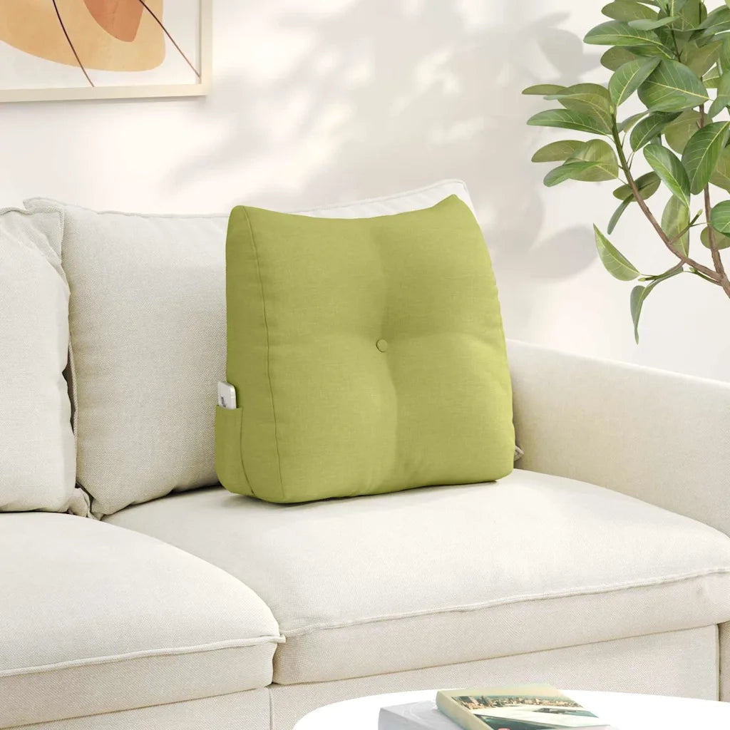 Cuscino per Schiena Verde chiaro 45 x 24 x 50 cm Tessuto 42014364