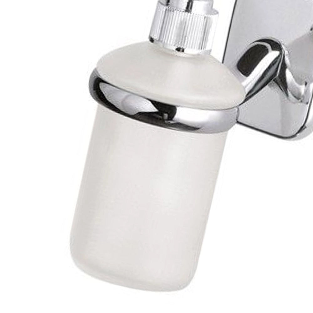 Dispenser da muro in vetro bianco sabbiato - serie suite