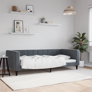 vidaXL Letto da Giorno Grigio Scuro 90x190 cm in Velluto