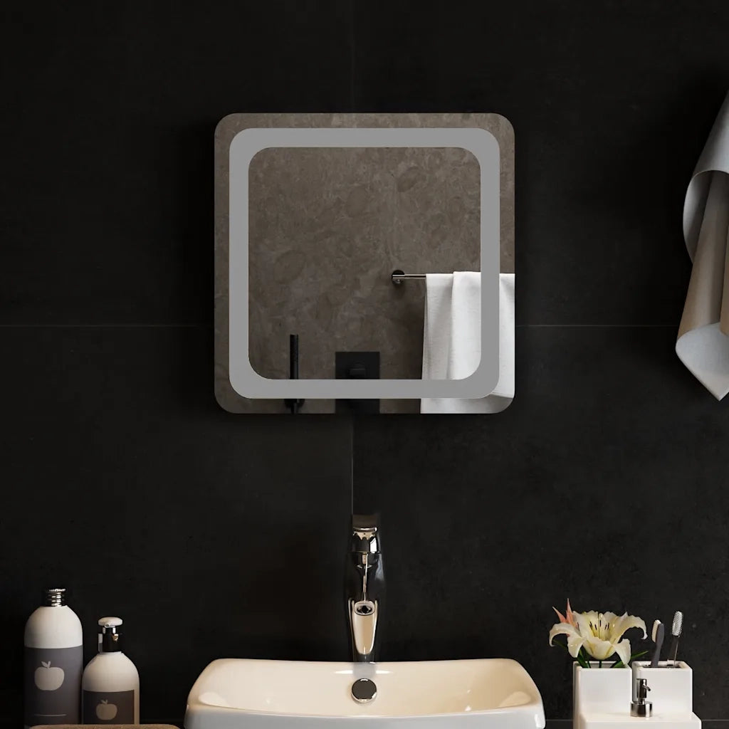 Specchio da Bagno con Luci LED 40x40 cm 151776