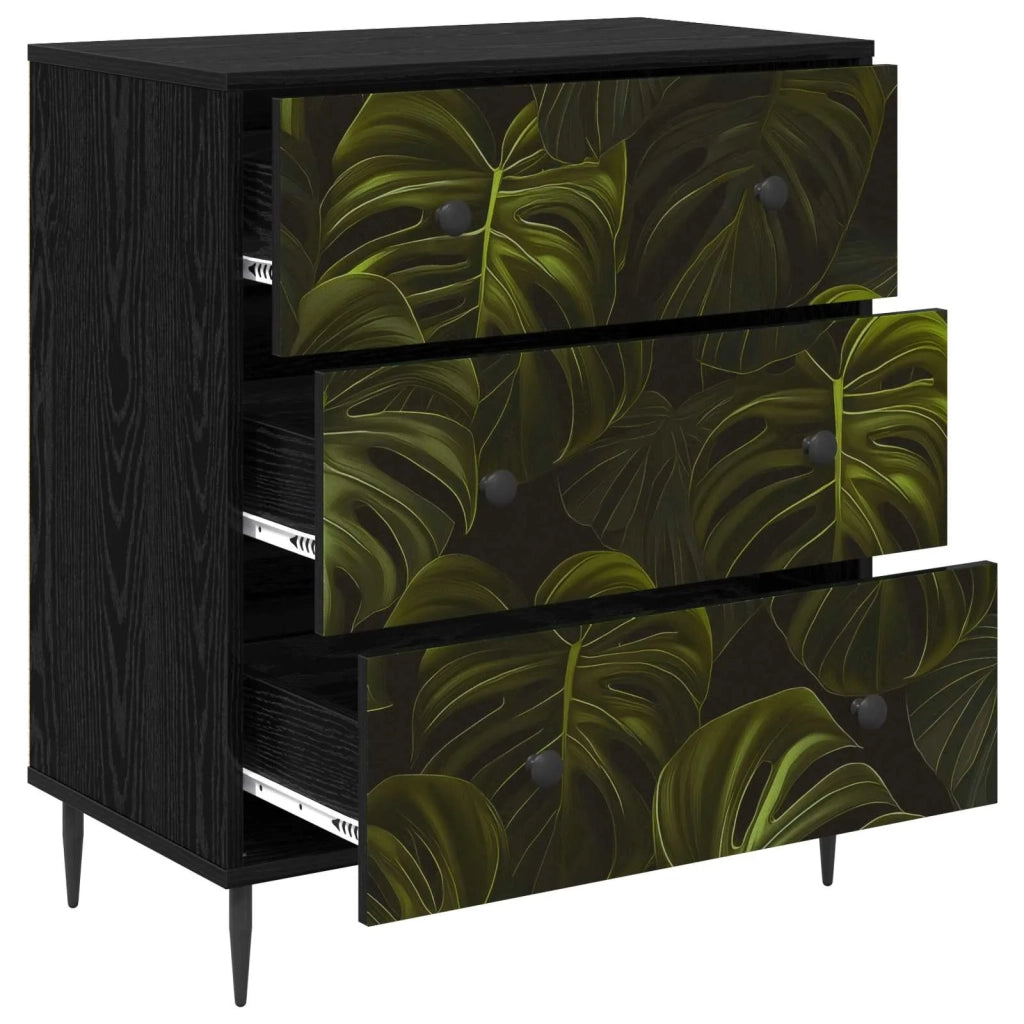 Cassettiera ELBURG Stampa foglia di palma 66 x 36,5 x 76 cm 8007373