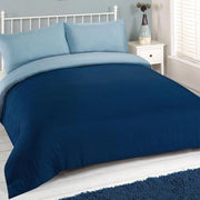 Set di coperte da letto reversibili accessori da camera da letto di lusso marine blu per letto singolo 160x200