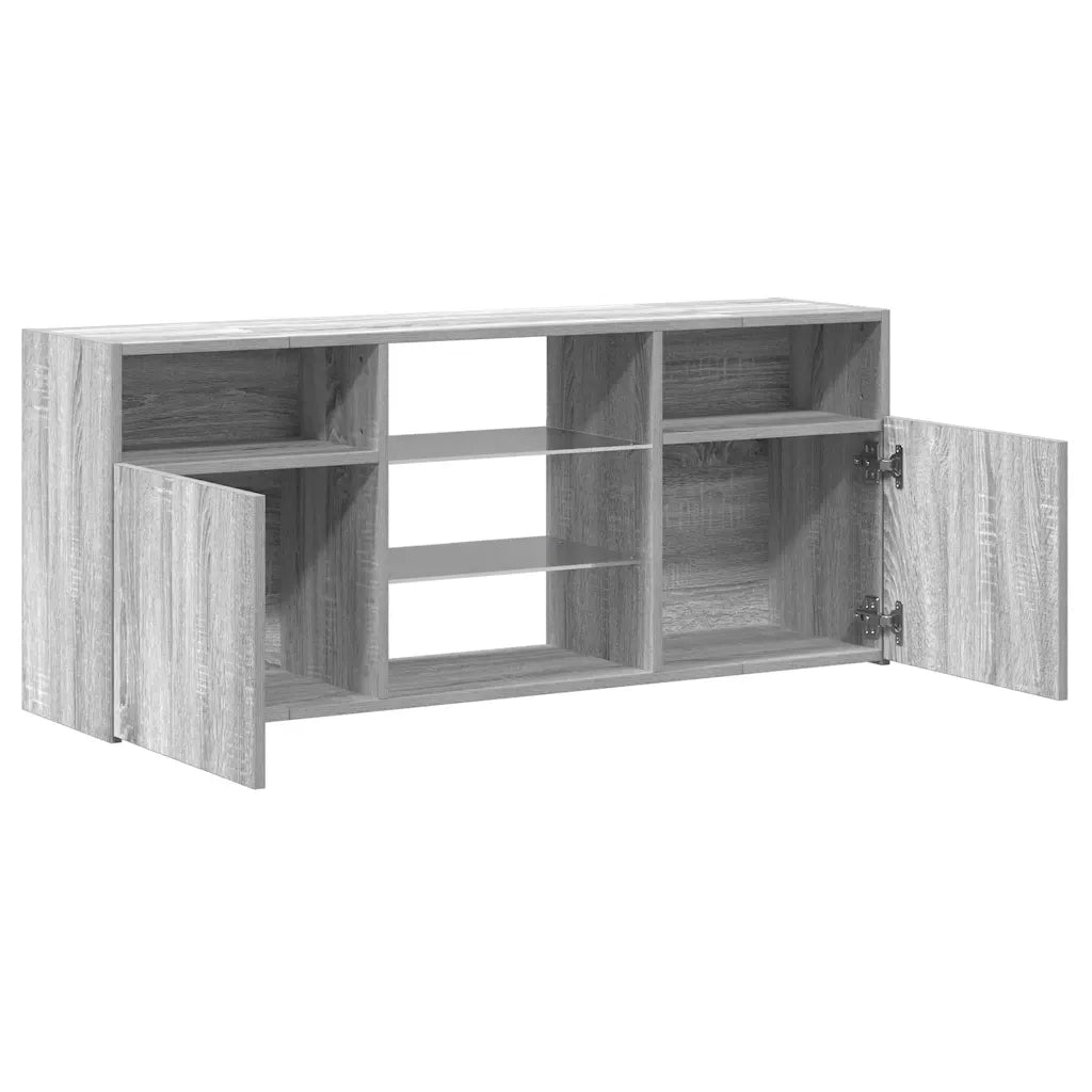 Mobile Porta TV con Luci LED Grigio Sonoma 120x30x50 cm cod mxl 24808