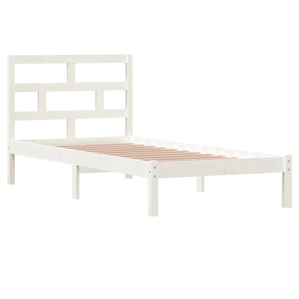 Giroletto Bianco in Legno Massello di Pino 90x200 cm 3101204