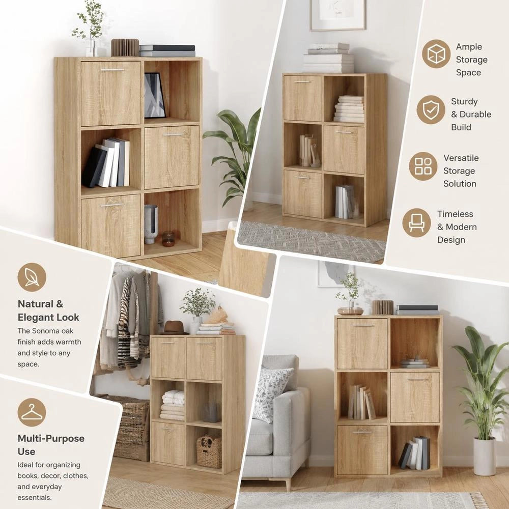 Storage Cabinet Sonoma Oak 60x29.5x90 Cm Wood-based Material