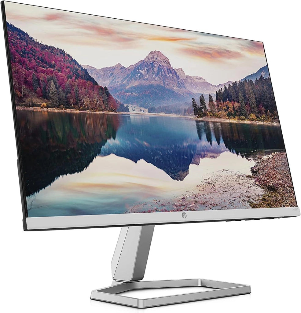 M22f FHD Monitor, Schermo da 21,5 Pollici Full HD, Risoluzione 1920 x 1080 Pixel con Tecnologia IPS ed EyeSafe, Micro-Edge, Antiriflesso, Tempo di Risposta 5 ms, HDMI 1.4 e VGA, Argento