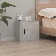 Comodino a Muro-Tavolino da notte sospeso Grigio Cemento 50x30x47 cm