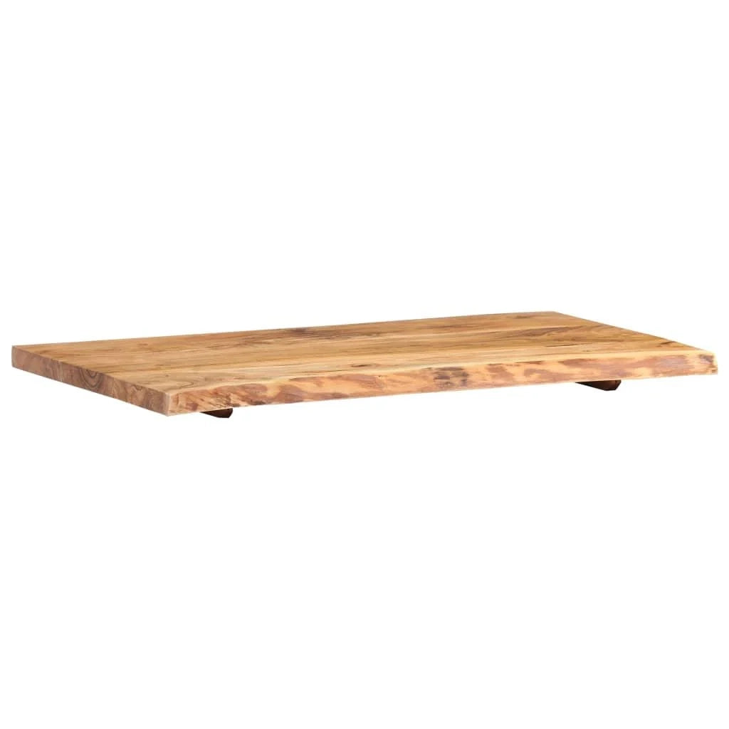 Piano lavabo in acacia mensola sospesa mensola per lavabo piano lavabo 100 x 55 cm 02_0003419