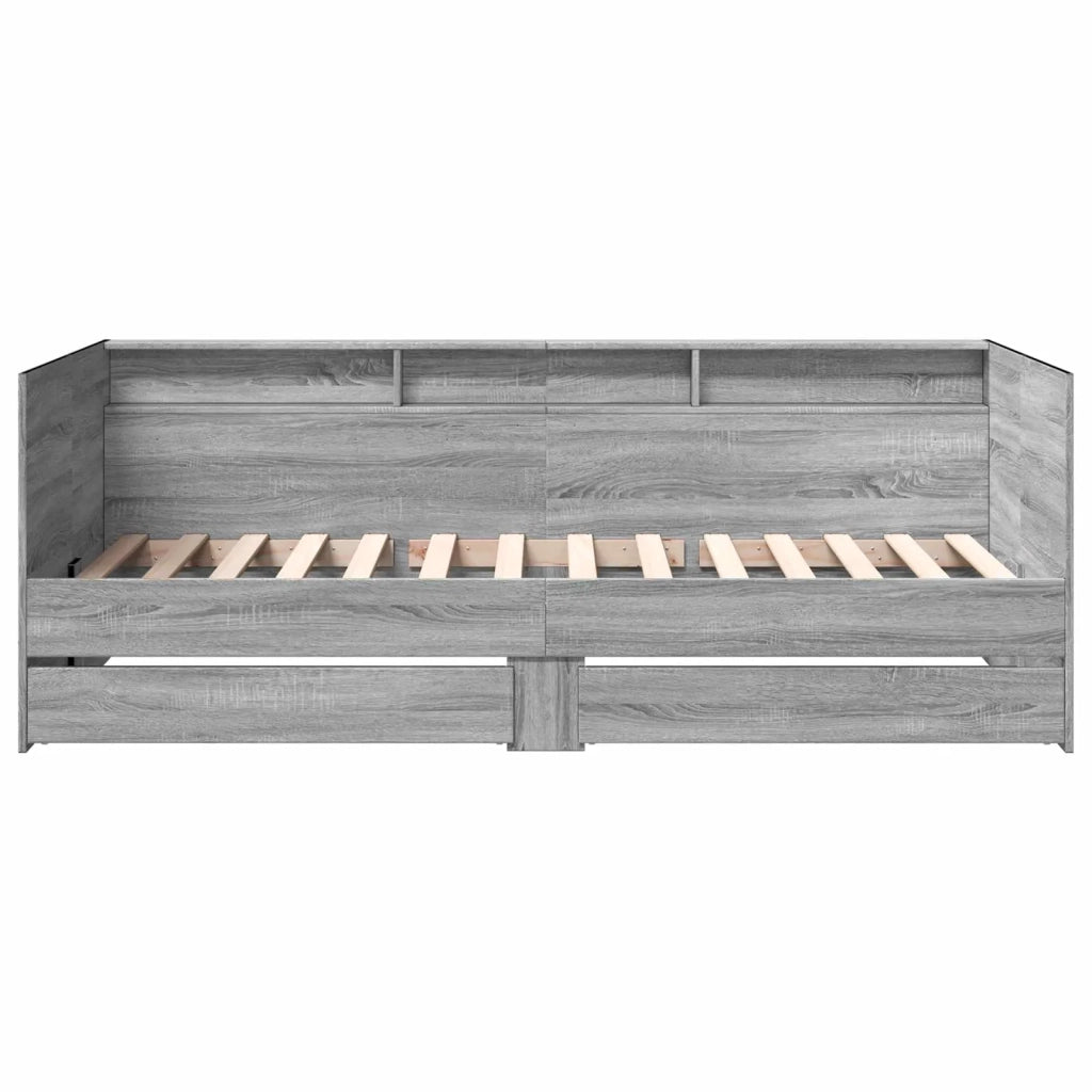 Telaio del letto con storage Sonoma grigio 80 x 200 cm 3429641